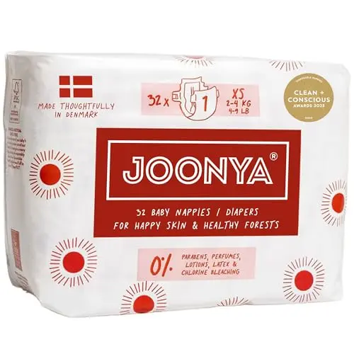Joonya ultra-slim non-toxic baby diapers made in Denmark