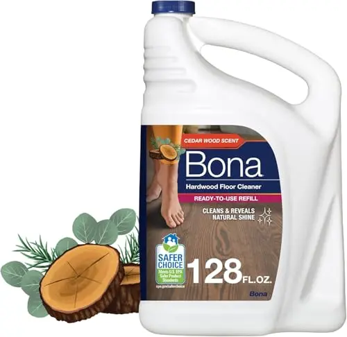 Bona Hardwood Floor Cleaner Refill bottle with cedar wood scent