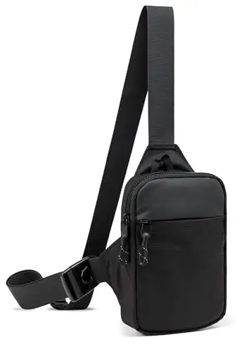 Higouta Mini Sling Bag worn crossbody during outdoor activity