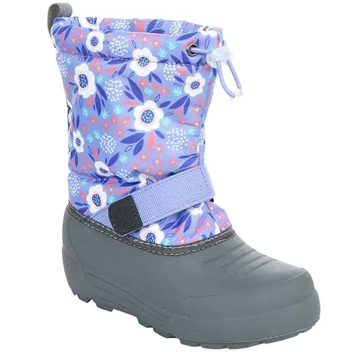 Northside Kid's Frosty insulated winter snow boots in purple