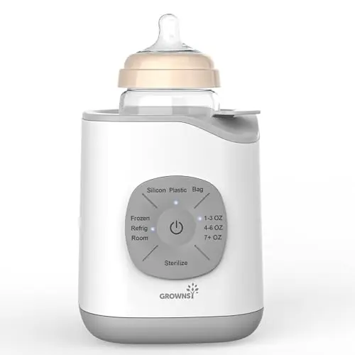 GROWNSY fast bottle warmer with pre-programmed settings