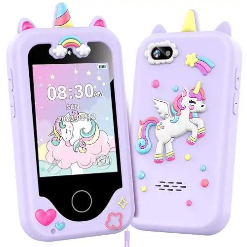 Luoba kids toy smartphone with touchscreen, camera, and learning games