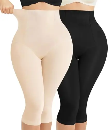 Nebility knee-length compression leggings in a two-pack