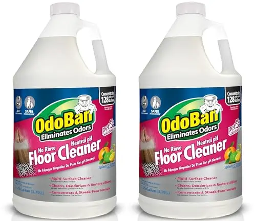 OdoBan pet floor cleaner concentrate gallon jug with citrus scent