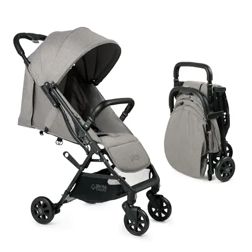 KOOLABABY Lightweight Travel Stroller folded to show its slim profile for airplane overhead bins
