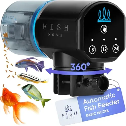 FISHNOSH automatic fish feeder with simple programmable timer