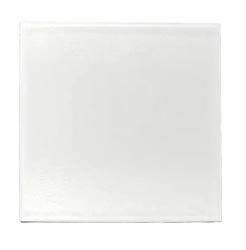 Tenedos 12-inch square white semi-matte porcelain floor and wall tile