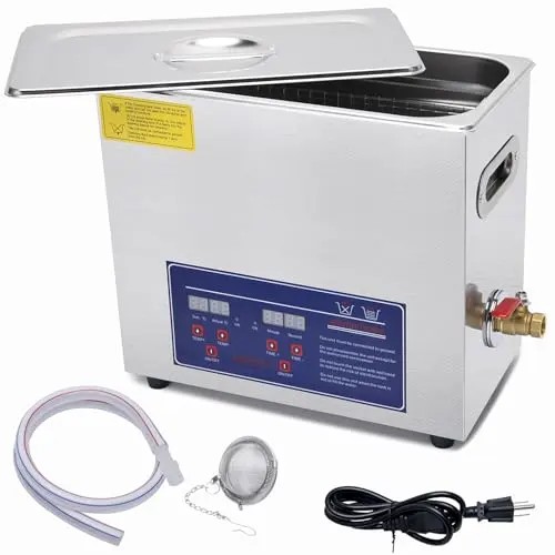 VECKYJL 6L Heated Ultrasonic Cleaner with digital display