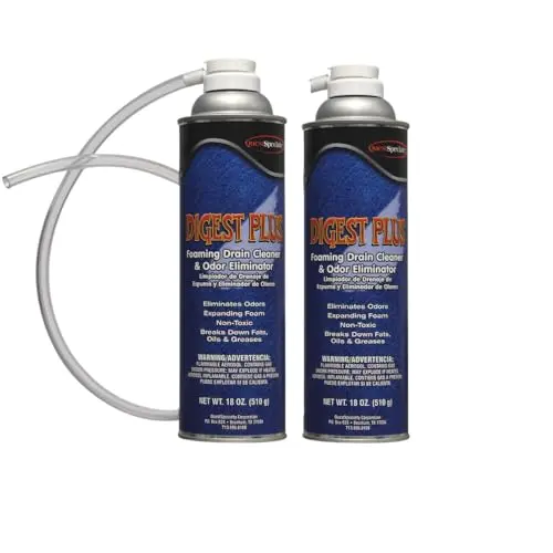 Quest Specialty DIGEST PLUS foaming drain cleaner canisters