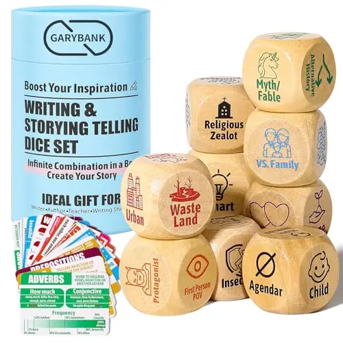 Garybank Creative Writing Prompts Dice Set in a box