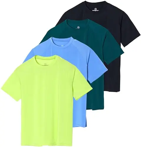 Real Essentials women's short sleeve rash guard with UPF 50+ and no built-in bra