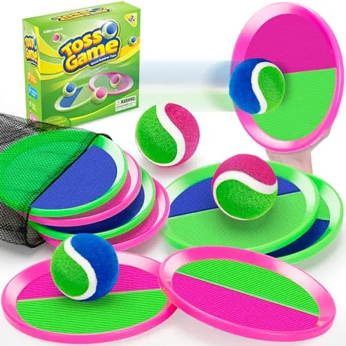 Officygnet ball catch game set with paddles and balls