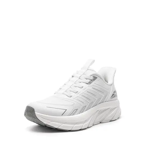 ALLSWIFIT women's slip-on walking shoes in white