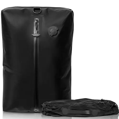 BAGAIL TPU Vacuum Compression Bag in black, rectangular shape