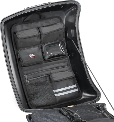 KEMIMOTO quick release tour pack lid organizer with multiple pockets