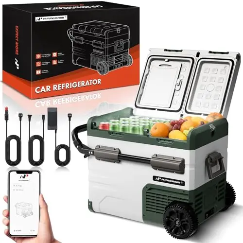 A-Premium 48 quart dual-zone portable refrigerator with app control
