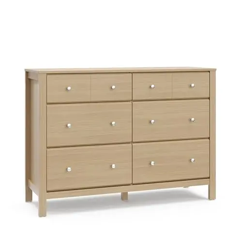 Storkcraft Horizon driftwood six-drawer dresser for nursery