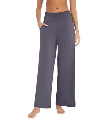 WiWi Viscose Lounge Pants in dark grey