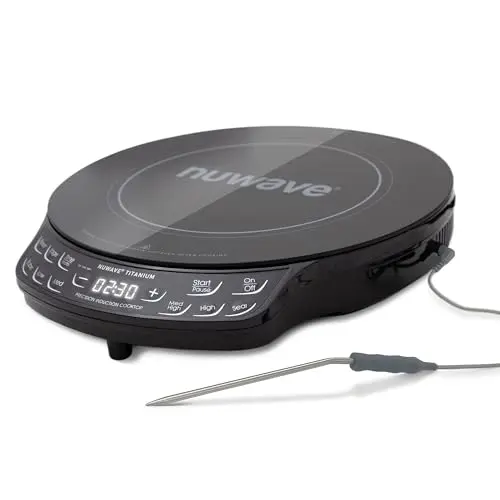 Upgraded Nuwave induction cooktop with cool white display