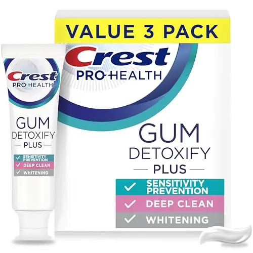 Crest Gum Detoxify Plus toothpaste pack of three tubes