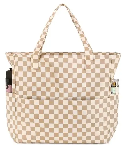 Beach Tote Pool Bag with Colorful Print