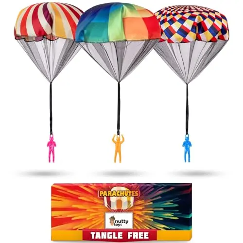 NUTTY TOYS Parachute Men toy with green army figure and parachute