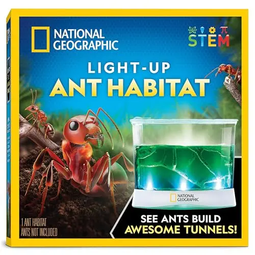 National Geographic Light-Up Ant Terrarium with blue gel
