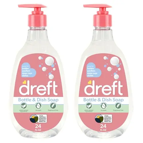 Dreft baby bottle and dish soap travel size bottles
