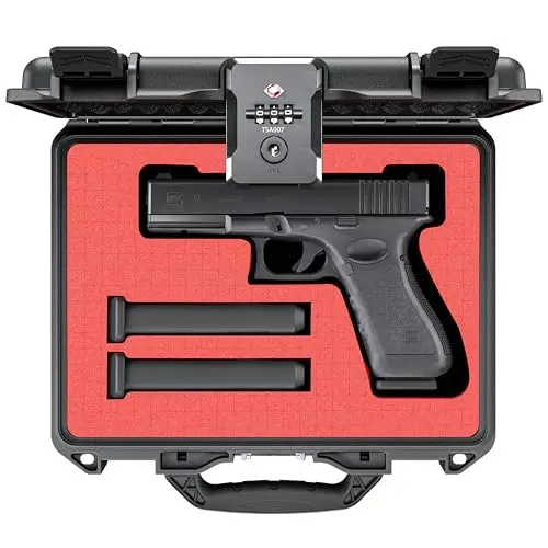 KINGHARDCASE medium-sized hard case with combination lock for handguns