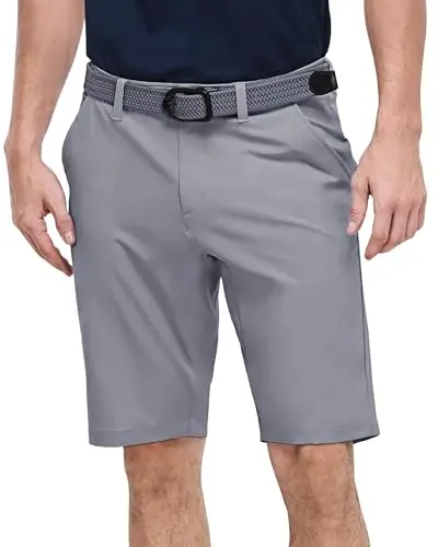 Outdoor Ventures Men's Golf Shorts in Ice Grey color