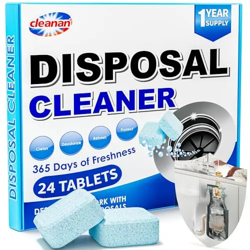 Cleanan foaming garbage disposal cleaner tablets in a pack of 24