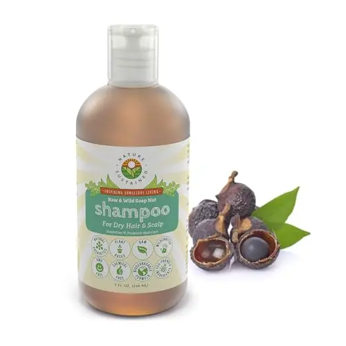 Nature Sustained Organic Shampoo bottle with gel formula for dry hair and scalp