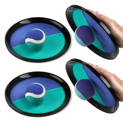 Better Basics toss and catch ball game set with four paddles on grass