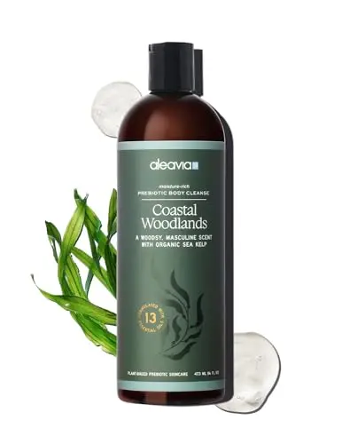 Aleavia Coastal Woodlands Prebiotic Body Wash bottle