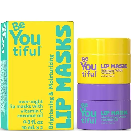 BeYOUtiful hydrating lip mask set for dry, chapped lips