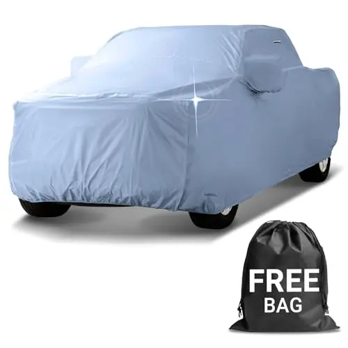iCarCover 30-Layer gray truck cover on a pickup