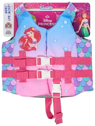 SwimWays Disney Princess Ariel themed Coast Guard approved life jacket