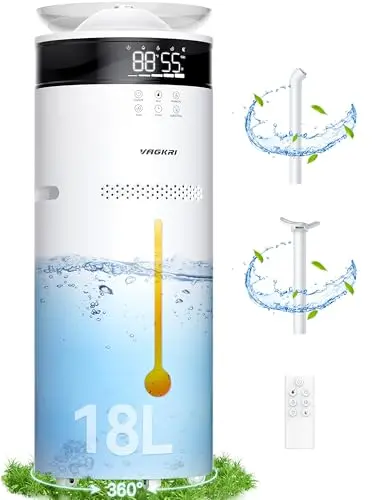 VAGKRI large white humidifier unit on wheels