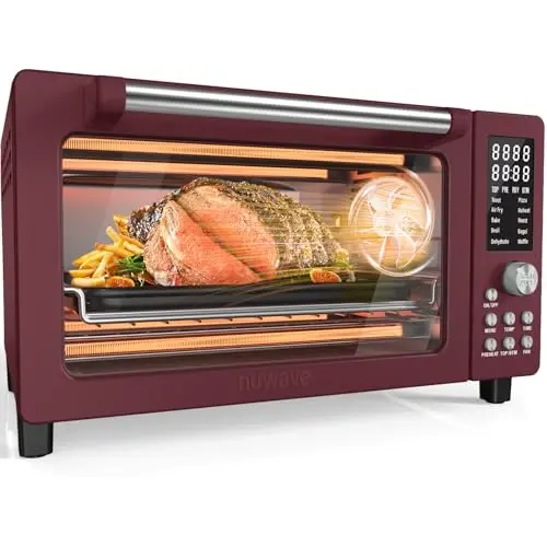 Nuwave Bravo Pro Smart Air Fryer Toaster Oven in Cinnamon color