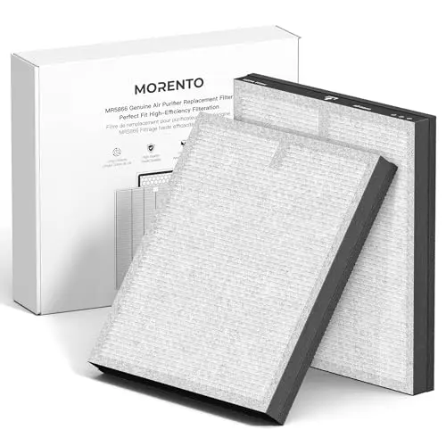 MORENTO MR5866 Enhanced air purifier replacement filter with dual-side design