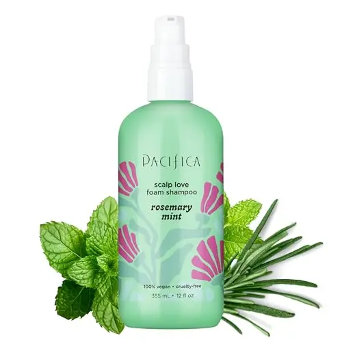 Pacifica Rosemary Mint Scalp Detox Shampoo foam bottle