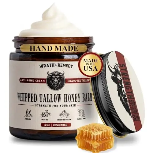 Wrath & Remedy whipped tallow honey balm for sensitive skin
