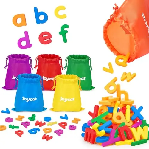 JoyCat Alphabet Magnets set in multiple colors