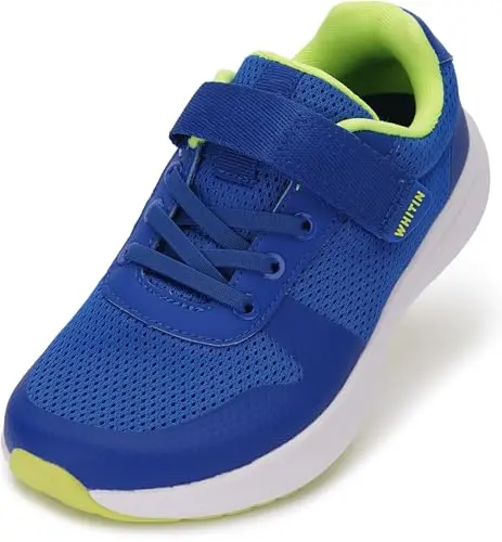WHITIN kids running shoes with a wide toe box and no-sew mesh upper