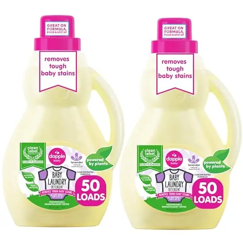 Dapple Baby Laundry Detergent bottles, lavender scent