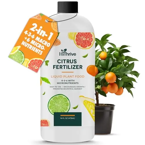 HiThrive 16-ounce bottle of liquid citrus tree fertilizer