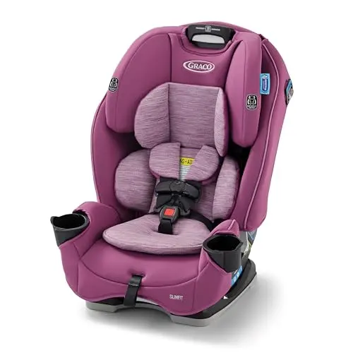 Graco Slimfit 3-in-1 convertible car seat in Sydney color, showing slim profile