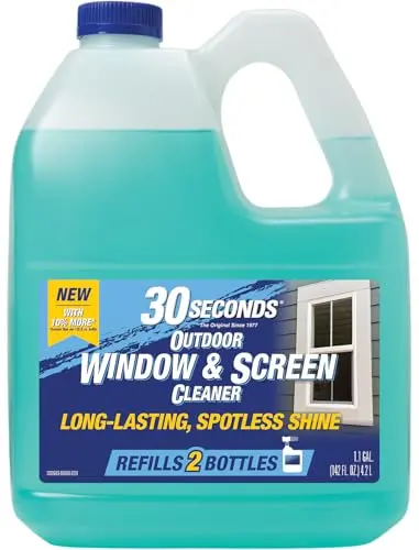 30 Seconds Outdoor Window Cleaner 1.1 gallon refill jug