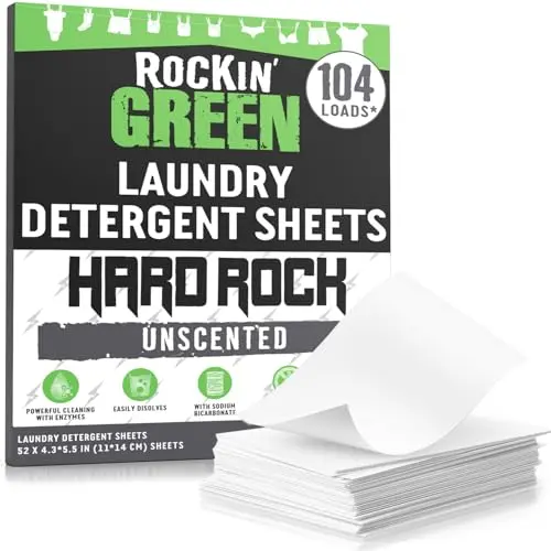 Rockin' Green Hard Rock laundry detergent sheets for travel