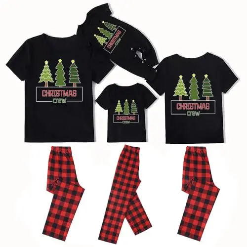 TEERAPHIQUE Christmas pajamas and matching pet shirt set